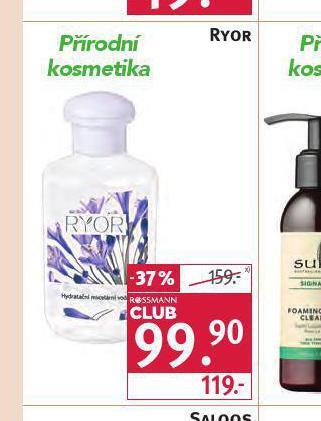 Rossmann Ryor přírodní kosmetika nabídka