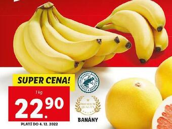 Lidl Banány nabídka