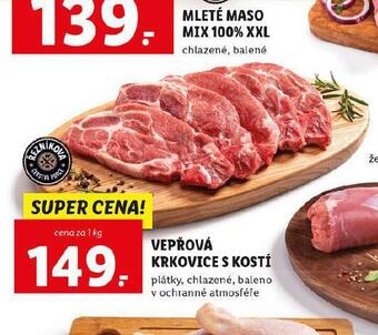 Lidl Vepřová krkovice s kostí nabídka