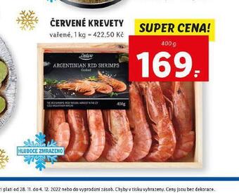 Lidl Červené krevety nabídka