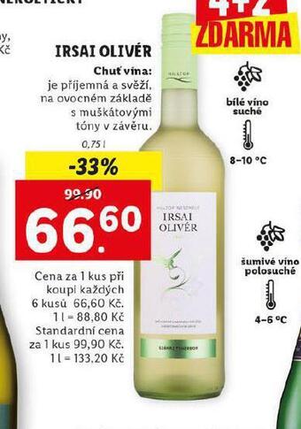 Lidl Irsai olivér nabídka