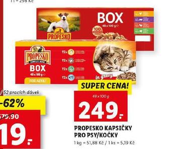 Lidl Propesko kapsičky pro kočky nabídka