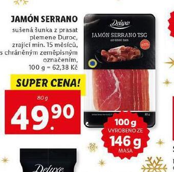 Lidl Jamón serrano nabídka
