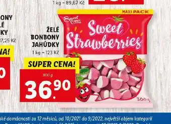 Lidl Želé bonbony jahůdky nabídka