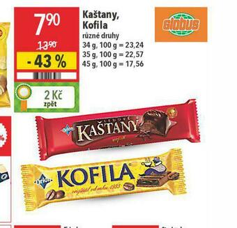 Kaštany, kofila