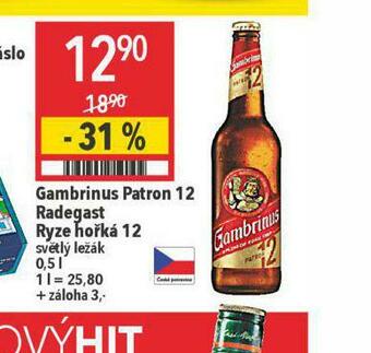 Globus Pivo gambrinus patron 12 nabídka