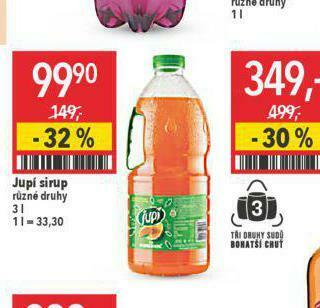 Globus Jupí sirup nabídka