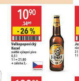 Globus Pivo velkopopovický kozel nabídka