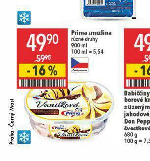 Globus Prima zmrzlina nabídka