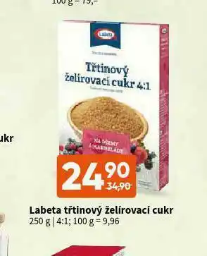 Terno Labeta třtinový želírovací cukr nabídka