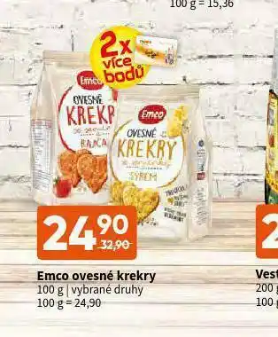 Terno Emco ovesné krekry nabídka