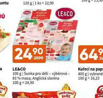 Terno Le&amp;co anglická slanina nabídka