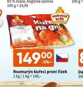 Terno Rozmarýn kuřecí prsní řízek nabídka