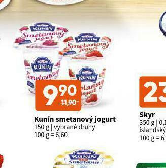 Terno Kunín smetanový jogurt nabídka