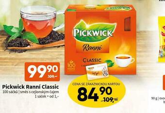 Terno Pickwick ranní čaj nabídka