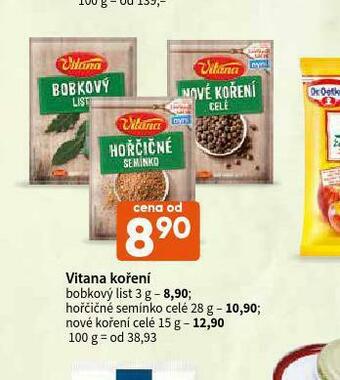 Terno Vitana koření nové koření celé nabídka
