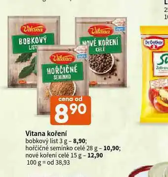 Terno Vitana koření hořčičné semínko celé nabídka