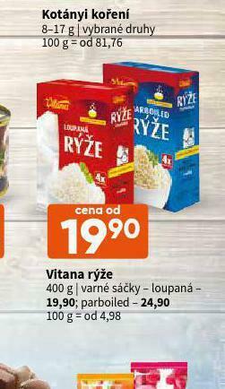 Terno Vitana rýže parboiled nabídka
