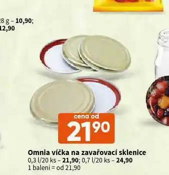 Omnia víčka na zavařovací sklenice