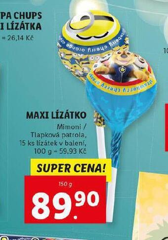Lidl Maxi lízátko nabídka