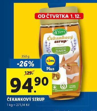 Lidl Čekankový sirup nabídka