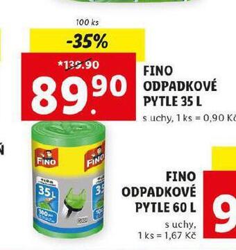 Lidl Fino odpadkové pytle 35 l nabídka