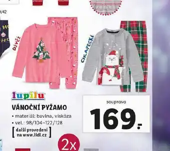 Lidl Dětské vánoční pyžamo nabídka