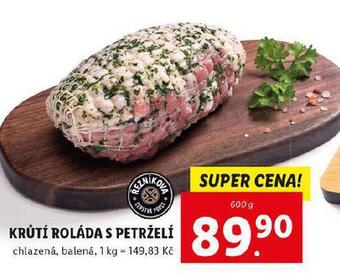 Lidl Krůtí roláda s petrželí nabídka