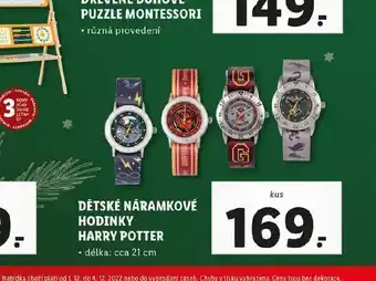Lidl Dětské nramkové hodinky harry potter nabídka