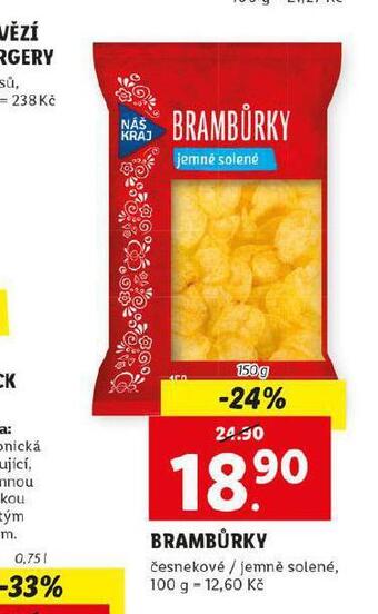 Lidl Brambůrky nabídka
