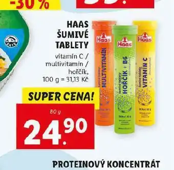 Lidl Haas šumivé tablety nabídka