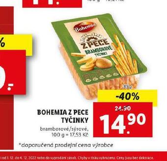 Lidl Bohemia z pece tyčinky nabídka