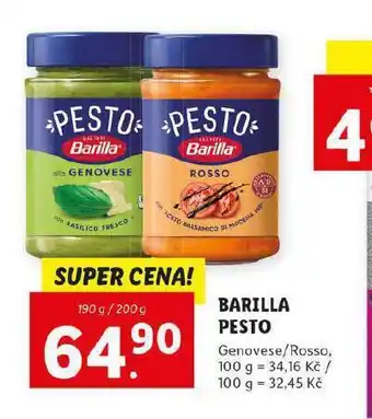 Lidl Barilla pesto nabídka
