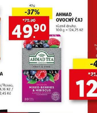 Lidl Ahmad ovocný čaj nabídka