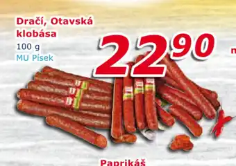 ESO MARKET Dračí, Otravská klobása 100g nabídka