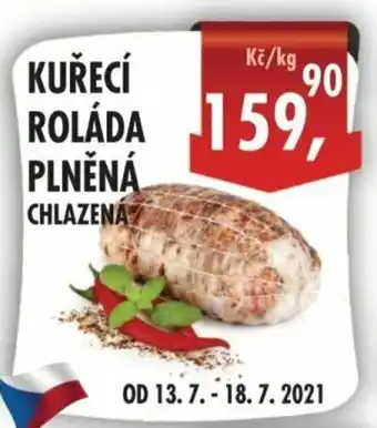 RABBIT řeznictví Kuřecí roláda plněná 1kg nabídka