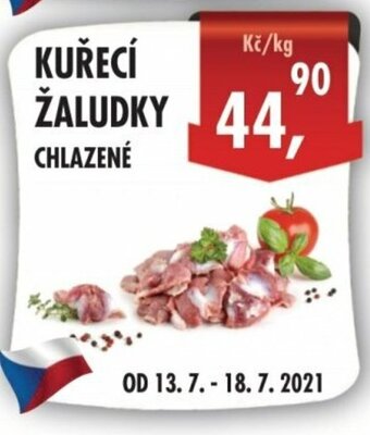 RABBIT řeznictví Kuřecí žaludky 1kg nabídka