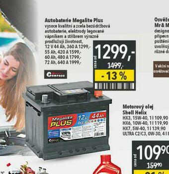 Globus Autobaterie megalite plus 44 ah nabídka