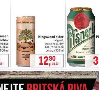 Makro Kingswood cider nabídka