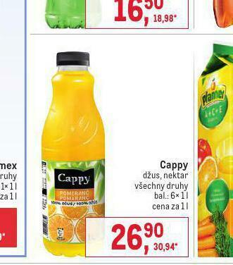 Makro Cappy nabídka