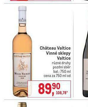 Makro Chateau valtice vinné sklepy valtice nabídka