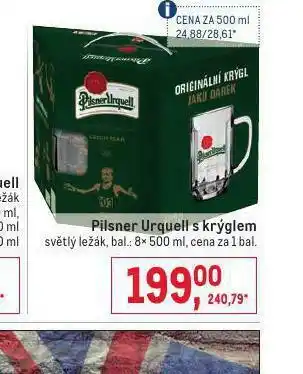 Makro Pivo pilsner urquell s krýglem nabídka