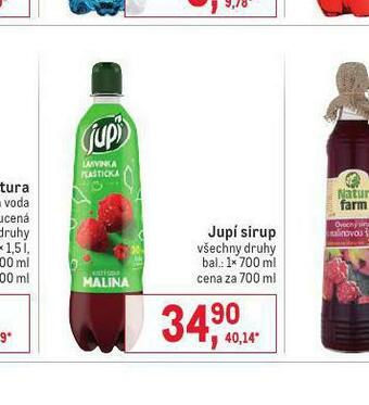 Makro Jupí sirup nabídka