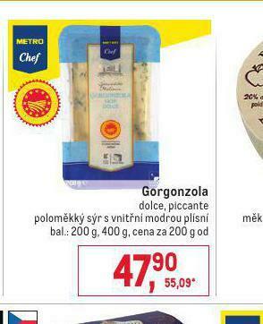 Makro Gorgonzola nabídka