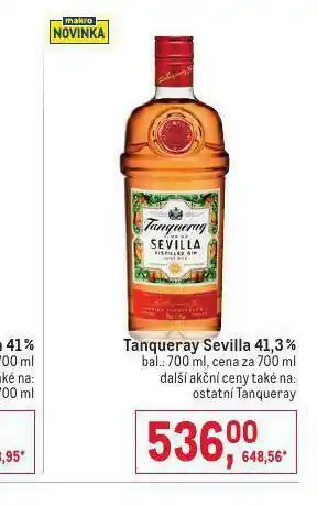 Makro Tanqueray sevilla 41,3% nabídka