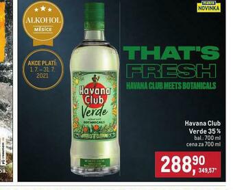 Makro Havana club verde 35% nabídka