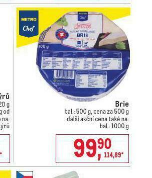 Makro Brie nabídka