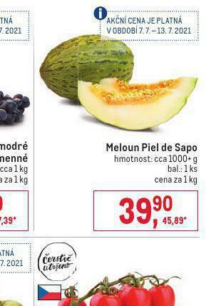 Makro Meloun piel de sapo nabídka
