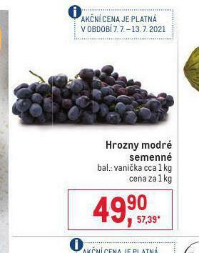 Makro Hrozny modré semenné nabídka