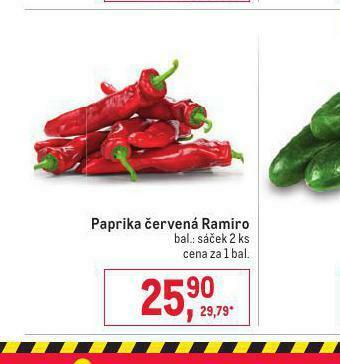Makro Paprika červená ramiro nabídka
